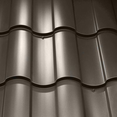Металлочерепица Grand Line Kredo GreenCoat Pural Темно-коричневый RR 32